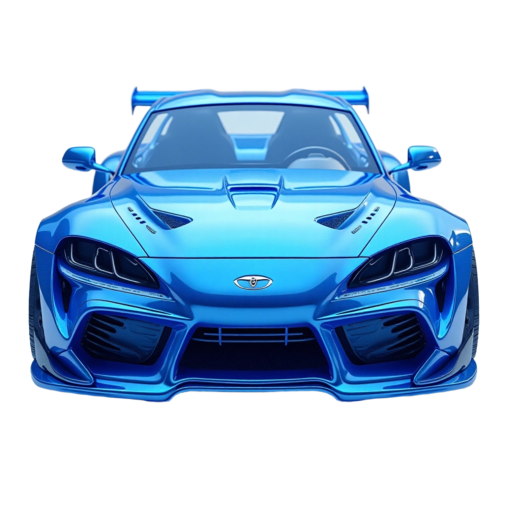 Blue Sports Car